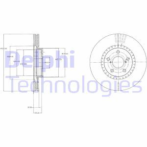 BG9074 Тормозной диск DELPHI - Top1autovaruosad