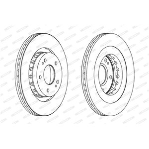 DDF1642C Тормозной диск FERODO     