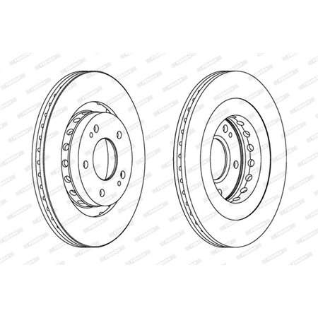 DDF1642C Тормозной диск FERODO