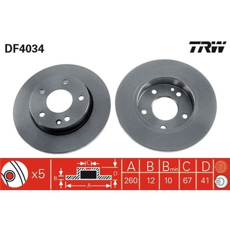 DF4034 Piduriketas TRW