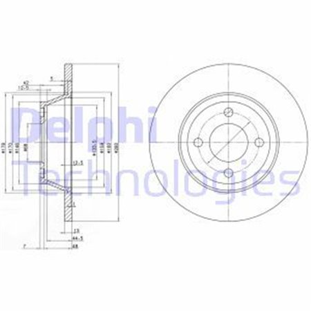 BG2783 Brake Disc DELPHI