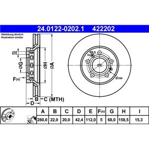 24.0122-0202.1 Тормозной диск ATE - Top1autovaruosad