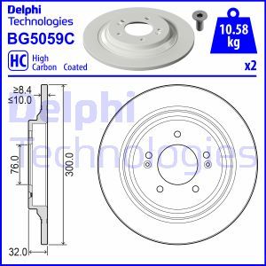 BG5059C Тормозной диск DELPHI - Top1autovaruosad