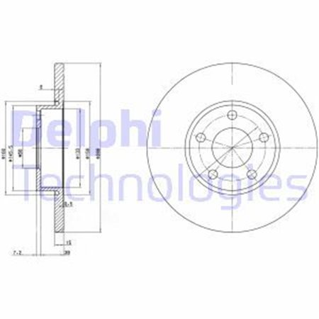 BG2749 Brake Disc DELPHI