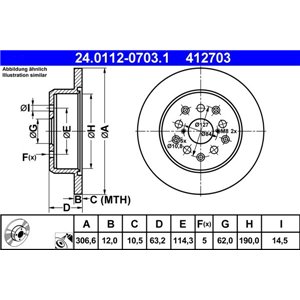24.0112-0703.1 Тормозной диск ATE - Top1autovaruosad
