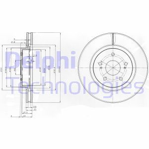 BG4131 Brake Disc DELPHI - Top1autovaruosad