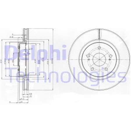 BG4131 Brake Disc DELPHI