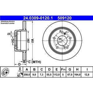 24.0309-0120.1 Тормозной диск ATE - Top1autovaruosad