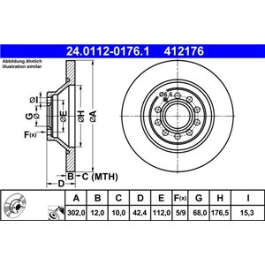 24.0112-0176.1 Тормозной диск ATE - Top1autovaruosad