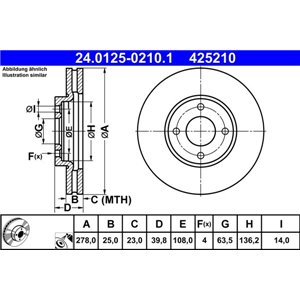 24.0125-0210.1 Тормозной диск ATE - Top1autovaruosad