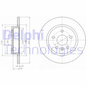 BG4199C  Brake disc DELPHI 