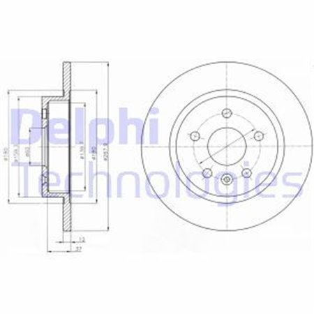 BG4199C Brake Disc DELPHI