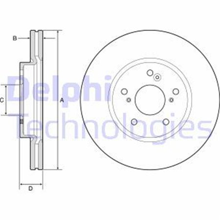 BG4785C Brake Disc DELPHI