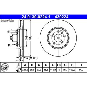 24.0130-0224.1 Bromsskiva ATE - Top1autovaruosad