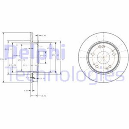 BG4118C Bromsskiva DELPHI