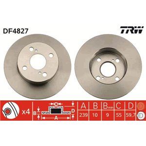 DF4827 Jarrulevy TRW - Top1autovaruosad