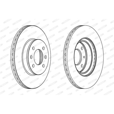 DDF1636C Brake Disc FERODO