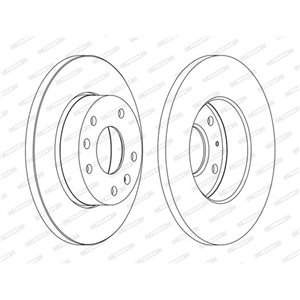 DDF1100C  Brake disc FERODO 