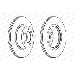 DDF2195C Brake Disc FERODO - Top1autovaruosad