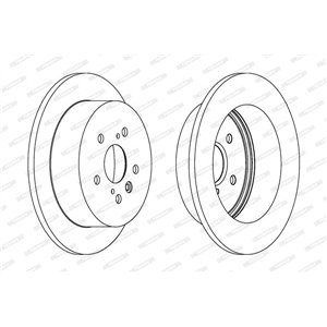 DDF1380 Bromsskiva FERODO - Top1autovaruosad