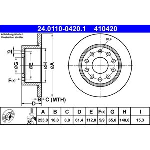 24.0110-0420.1 Тормозной диск ATE - Top1autovaruosad