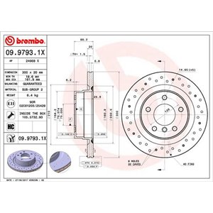 09.9793.1X  Piduriketas BREMBO 