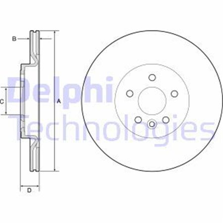 BG4786C Тормозной диск DELPHI