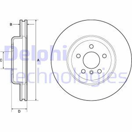 BG9154C Brake Disc DELPHI