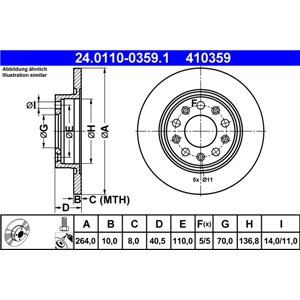 24.0110-0359.1 Тормозной диск ATE - Top1autovaruosad