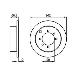 0 986 478 655 Тормозной диск BOSCH - Top1autovaruosad