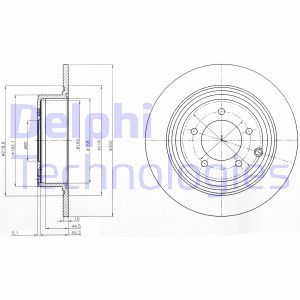 BG4169  Brake disc DELPHI 