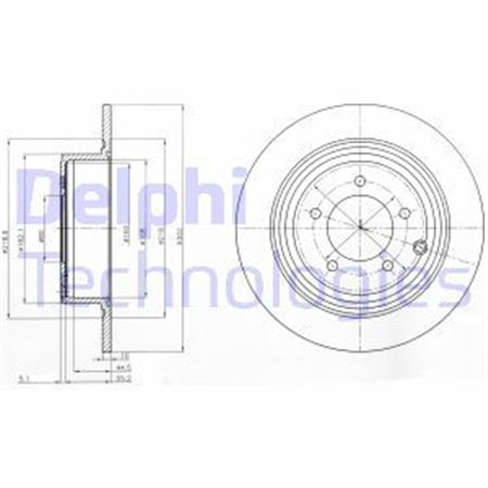 BG4169 Brake Disc DELPHI