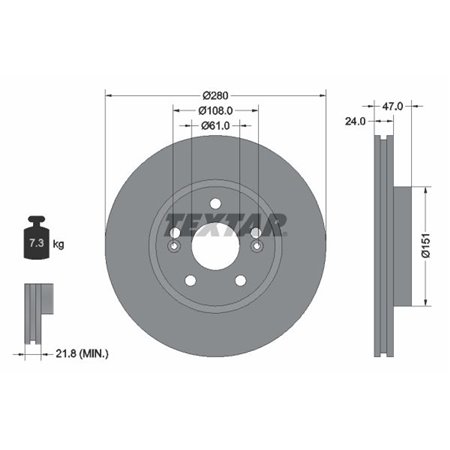 92118903 Brake Disc TEXTAR