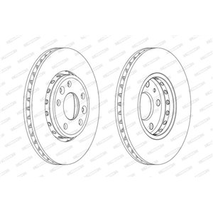 DDF1726C Brake Disc FERODO - Top1autovaruosad