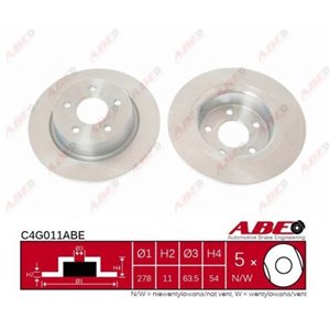 C4G011ABE Brake Disc ABE - Top1autovaruosad