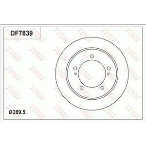 DF7839 Brake Disc TRW - Top1autovaruosad