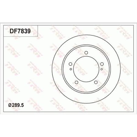 DF7839 Brake Disc TRW