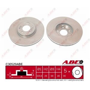 C30529ABE Brake Disc ABE - Top1autovaruosad