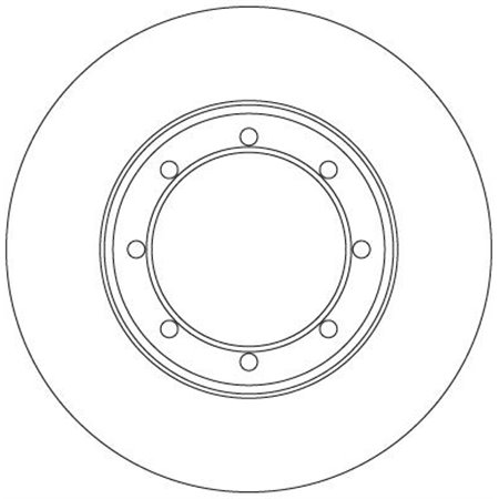 DF6372 Brake Disc TRW