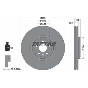 92308205 Тормозной диск TEXTAR - Top1autovaruosad
