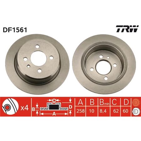 DF1561 Jarrulevy TRW