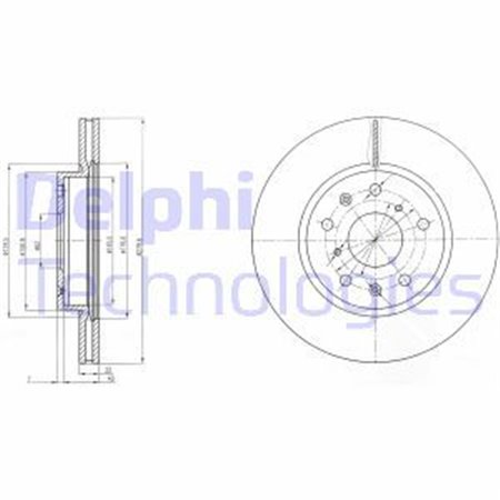 BG4093C Тормозной диск DELPHI