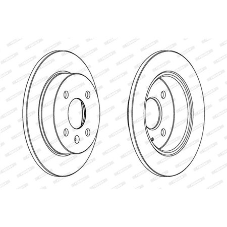 DDF1043C Brake Disc FERODO