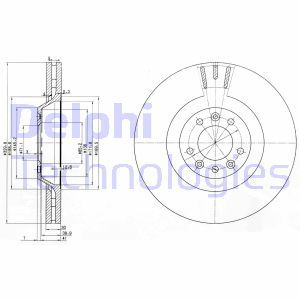 BG9844 Bromsskiva DELPHI - Top1autovaruosad