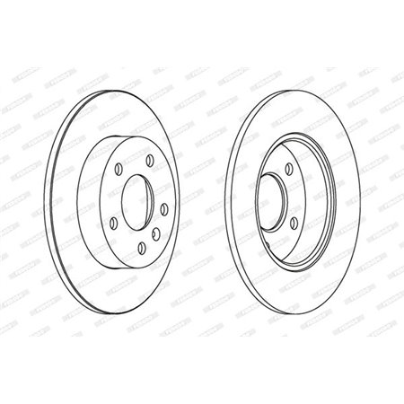 DDF1044C Brake Disc FERODO