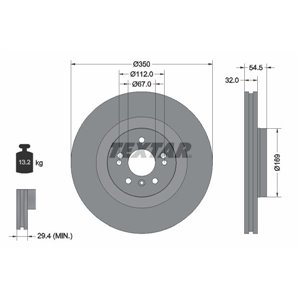 92150705  Brake disc TEXTAR 