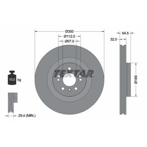 92150705 Тормозной диск TEXTAR - Top1autovaruosad