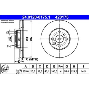 24.0120-0175.1 Тормозной диск ATE - Top1autovaruosad