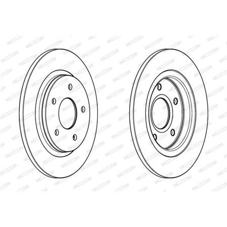 DDF1808C Brake Disc FERODO