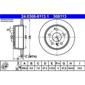 24.0308-0113.1 Тормозной диск ATE - Top1autovaruosad